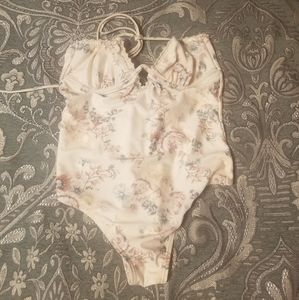 Minkpink Floral One-Piece Swimsuit EUC